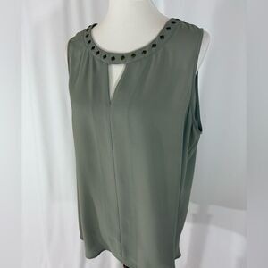 NWOT Bellatrix Olive Green Sleeveless Top